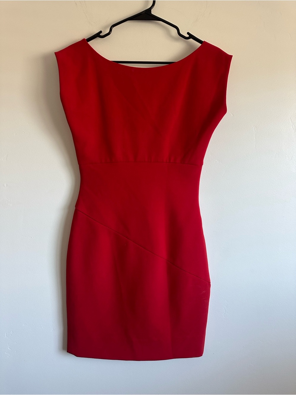 Diane Von Furstenberg [DVF] Poppy Red Bevin Dress Size 6 - Picture 3 of 4
